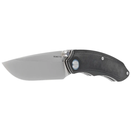 Remette Wild Species GC103-B Knife Black G10, Fine Hand Grinding 14C28N