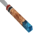 Tokisu Petty Kitchen knife Stabilized Wood/Epoxy, Damascus (17456)