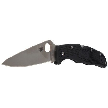 Spyderco Endura 4 FRN Black Flat Ground PlainEdge Knife (C10FPBK)