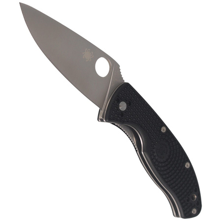 Spyderco Tenacious Lightweight Knife Black FRN, Satin 8Cr13MoV by Eric Glesser (C122PBK)