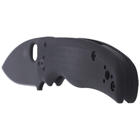 Spyderco Shaman Knife Black G10, Black DLC CPM S30V by Sal Glesser (C229GPBK)