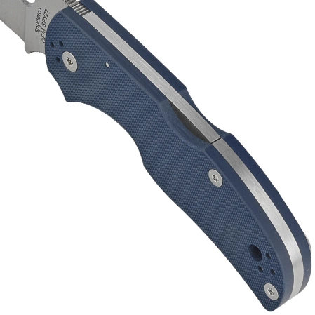 Spyderco Native 5 Knife Cobalt Blue G10, Satin CPM SPY27 by Sal Glesser (C41GPCBL5)
