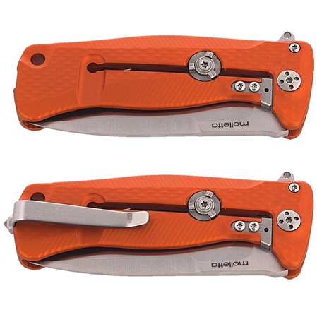 LionSteel SR22A Orange Aluminum, Satin Sleipner by Molletta (SR22A OS)