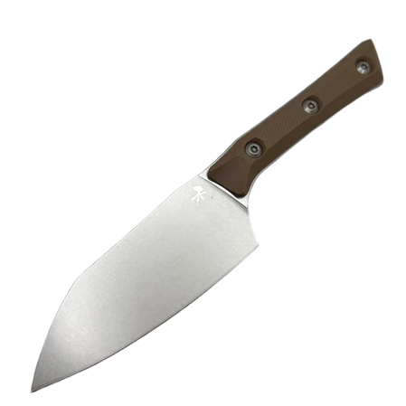 Microtech Santoku 4.2'' Kitchen Knife Coyote Tan G10, Stonewashed MK390 (3300-10CE)