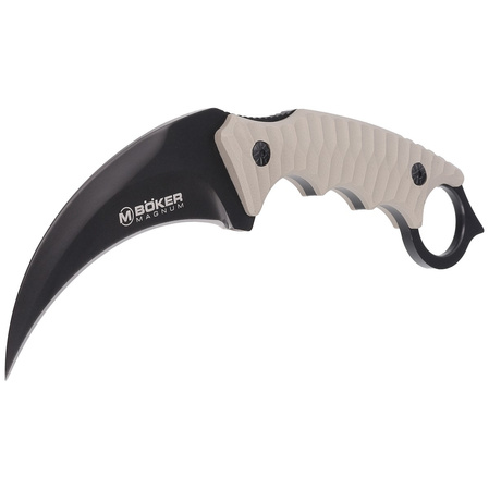 Nóż Böker Magnum Spike Karambit Desert Tan G10, Black Blade (02SC028)