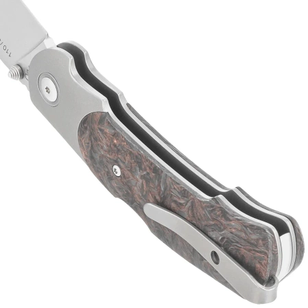 Viper Turn LE 110/300 Titanium/Dark Matter Copper Fat Carbon, Bead Blasted M390 by Fabrizio Silvestrelli Knife (V5986FCC)