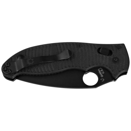 Spyderco Manix 2 SALT Knife Black G10, Black DLC MagnaCut by Eric Glesser (C101GMCBKP2)