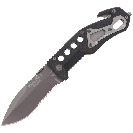 Nóż składany ratowniczy BlackFox G10 Black Rescue Folder (BF-115)