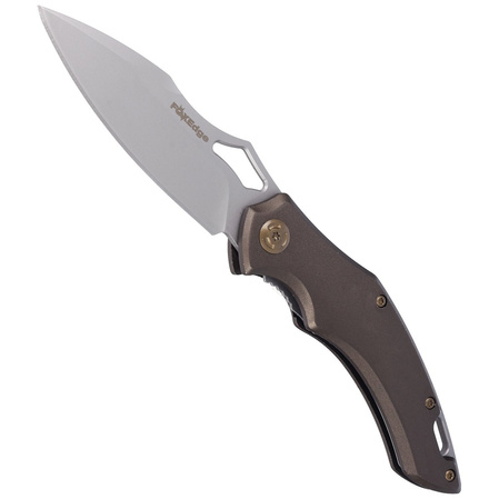 Nóż składany FoxEdge Sparrow Brown Anodized Aluminium, Sand Blasted by Denis Simonutti (FE-031)
