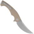 Nóż składany Kubey Scimitar KU173M Tan G10, Bead Blasted 14C28N