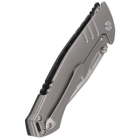 Bestech Keen II Black Titanium/Marbled Carbon Fiber, Stonewashed/Satin CPM S35VN by Koens Craft Knife (BT2301B)