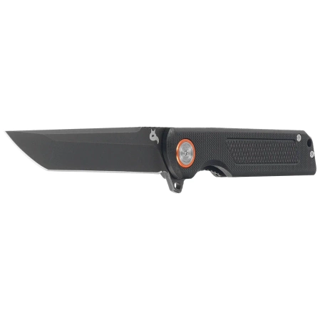 BlackFox Momentum Black G10 Knife, PTFE Stonewashed D2 (BF-769)