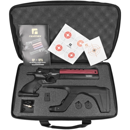 Reximex RP Red 5.5mm PCP Air Pistol with Regulator