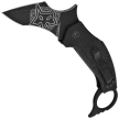 Nóż składany karambit FOX Moa Black G10, Black Stonewashed N690Co by Jared Wihongi (FX-653)
