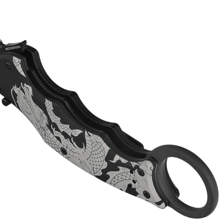 Fox The Spirit Karambit Knife Black Aluminum, Black N690Co (FX-599 ALB-1)