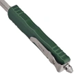 Nóż automatyczny OTF Microtech Dirac D/E Emerald Green Aluminium, Stonewashed by Tony Marfione (225-10EG)