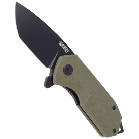 Nóż składany Kubey Campe Green G10, Dark Stonewashed D2 (KU203H)