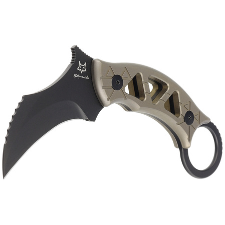 Nóż FOX Tribal K Karambit Titanium Bronze, Black PVD M390 by Doug Marcaida (FX-803 TiPVD)