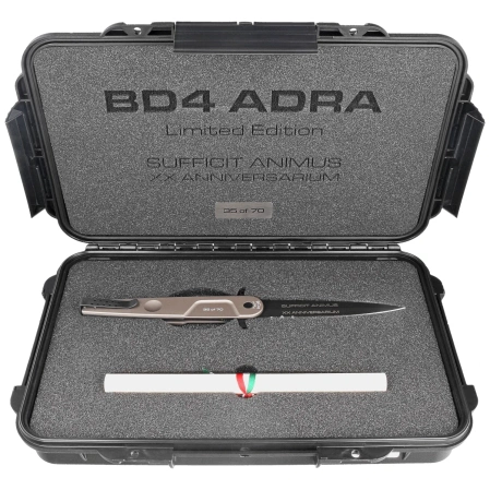 Extrema Ratio BD4 Adra Contractor LE No 35/70 Tactical Mud Aluminium, Black N690 knife (04.1000.0498/TM)