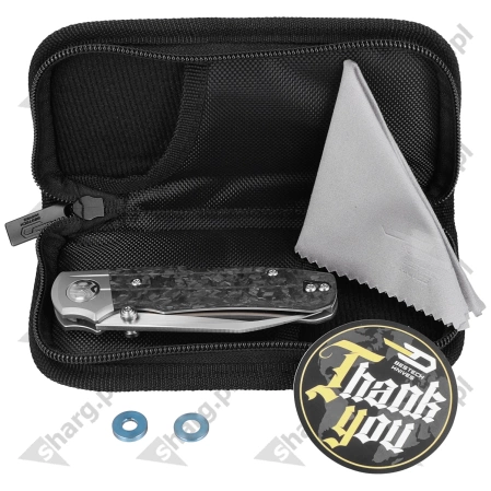 Bestech Tonic Grey Titanium/Marbled Carbon Fiber, Satin M390 by Colin Maisonpierre Knife (BT2204D)