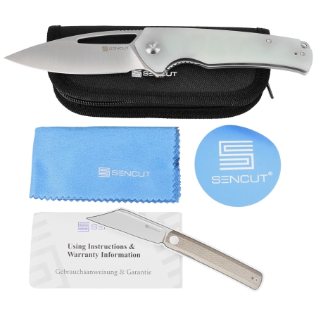 Sencut Mims Natural G10, Satin 9Cr18MoV knife (S21013-2)