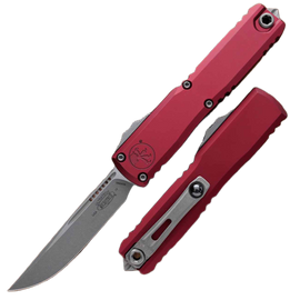Microtech Ultratech Gen IV S/E OTF Knife Merlot Aluminum, Stonewashed M390MK by Tony Marfione (11214-10MR)