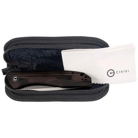 CIVIVI Baklash Black Ebony Wood, Satin (C801E)