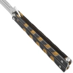 Third Decor Habitat Balisong Black/Bronze Stainless Steel, Satin 420 Butterfly Knife (16100Y)
