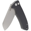 Nóż składany Kubey Creon Black G10, Beadblasted AUS-10 (KU336E)