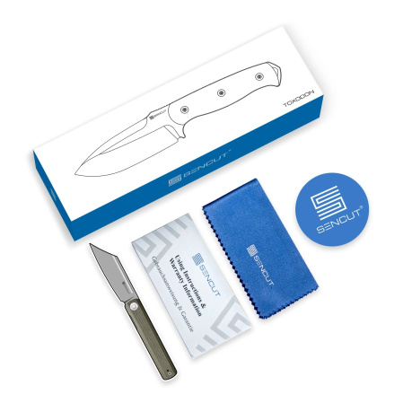 Sencut Toxodon Knife OD Green G10, Black 9Cr18MoV (S24036-2)