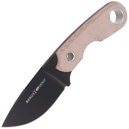 Nóż Viper Berus 1 Natural Canvas Micarta, Black PVD M390 by Tommaso Rumici (VT4012DCN)