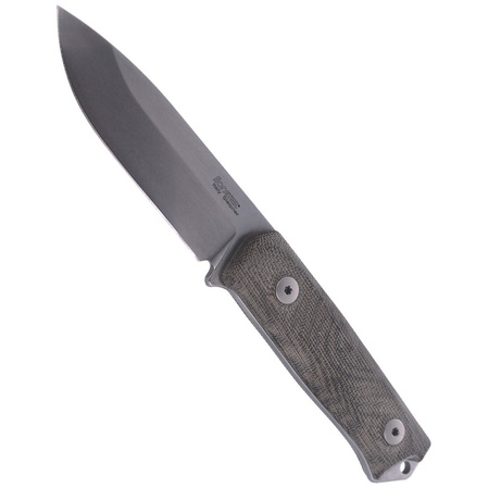 LionSteel Bushcraft Knife Green Micarta, Stone Washed Sleipner by Molletta (B41 CVG)