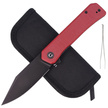 Nóż składany CIVIVI Relic Burgundy G10, Black Stonewashed Nitro-V (C20077B-2)