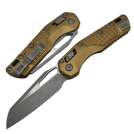 Nóż składany Microtech MSI S/E Tan Frag Aluminium, Apocalyptic M390MK by Tony Marfione (210-10APFRTA)