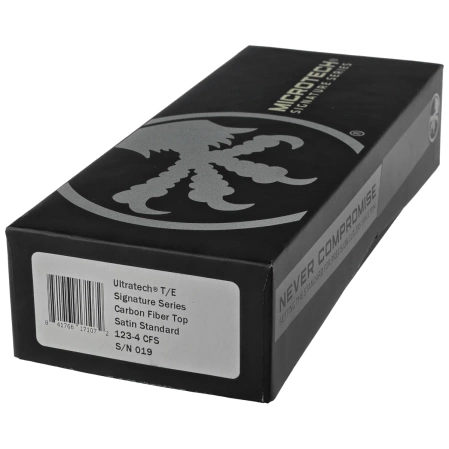 Microtech Ultratech T/E Signature OTF Knife Carbon Fiber/Black Aluminum, Satin M390 by Tony Marfione (123-4CFS)