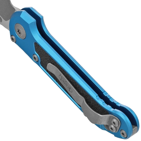 Nóż automatyczny Microtech LUDT Gen III T/E Blue Aluminium, Apocalyptic M390MK by Tony Marfione (1136-10APBL)