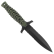 K25 RK-32207 Boot Knife Green ABS/Black Rubber, Black Titanium 7Cr17Mov
