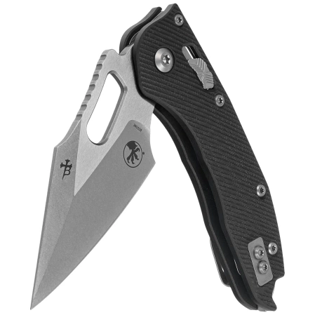 Microtech Stitch Ram-Lok S/E Knife Black Fluted G10, Stonewashed M390MK by Borka Blades and Tony Marfione (169RL-10FLGTBK)