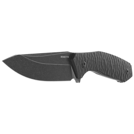 Nóż Remette Allosaurus Black G10, Black Stonewashed D2 (RTAS-A)