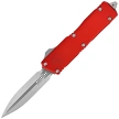 Nóż automatyczny OTF Microtech Scarab II Gen III Executive D/E Red Aluminium, Stonewashed M390MK by Tony Marfione (1175-10RD)