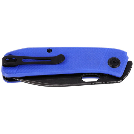 Kubey Knife Hyde, Blue G10, Dark Stonewashed 14C28N by Colin Maisonpierre (KU2104E)