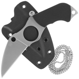 Spyderco Swick 6 Small Black G10, Satin LC200N by Sal Glesser (FB14P6)