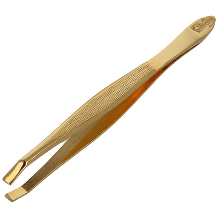 Filax Solingen Bent / Curved, Gilded 75mm (213G CU 3) Tweezer