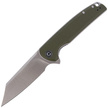 CIVIVI Brigand Green Coarse G10 Handle Gray S/S Liner D2 Blade, Satin Finish (C909A)