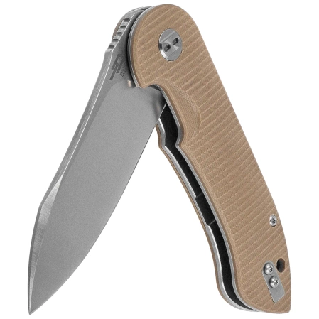Nóż składany Bestech Torpedo Beige G10, Stonewashed / Satin D2 (BG17B-1)