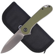 CIVIVI Knife Elementum Flipper OD Green G10, Satin Finish (C907E)