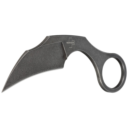 Nóż na szyję Böker Plus Bad Moon Karambit, Black Stonewash D2 by Simon Frömel (02BO078)