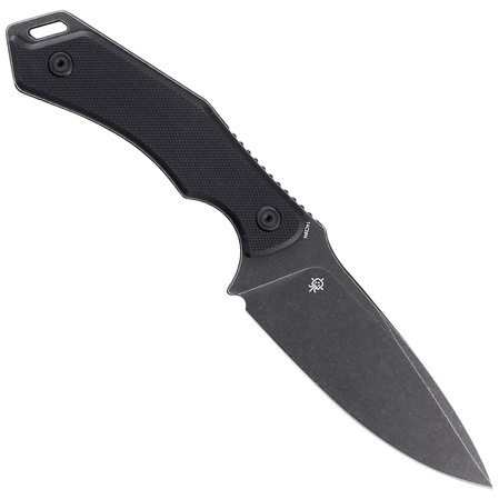 Kubey Knife Orthodox, Black G10, Dark Stonewashed 14C28N by Alexander Popoldnev (KU2108B)