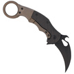FOX Folding Knife Titanium Frame Lock / Carbon Fiber, Cerakote Black Elmax (FX-599TiC)