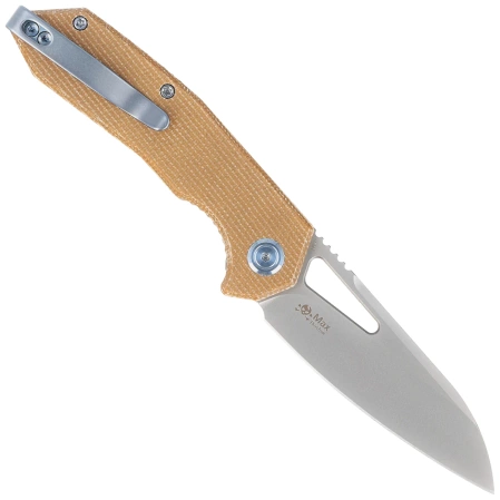 Nóż składany Kubey Vagrant Tan Micarta, Sandblasted M390 by Maksim Tkachuk (KB291V)